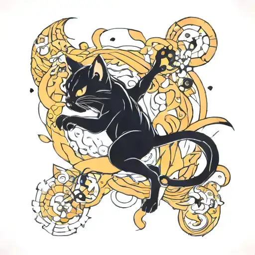 Combine Capoeira Elements With A New-school Black Cat And Domra Design