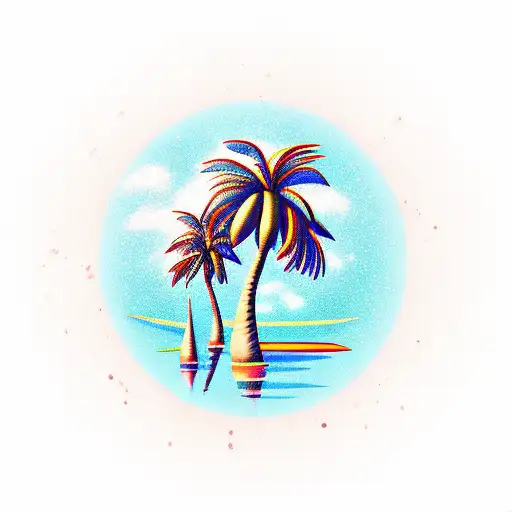 Palm Tree Reflection