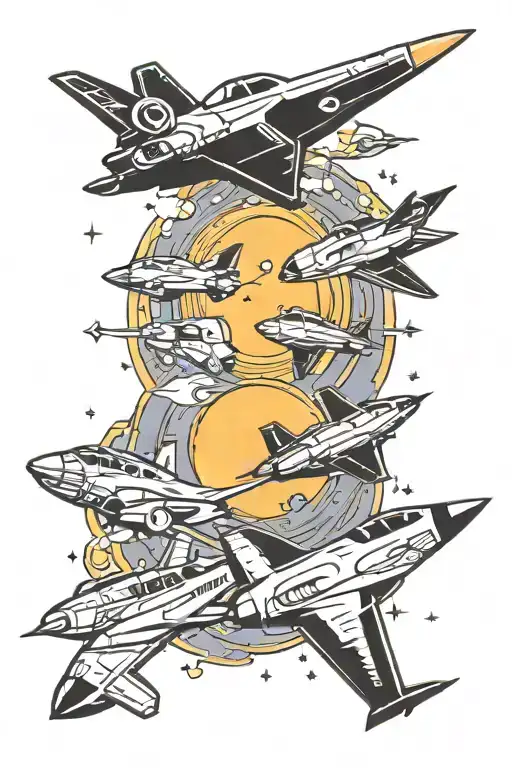 Space Jets Flying Towards The Sun