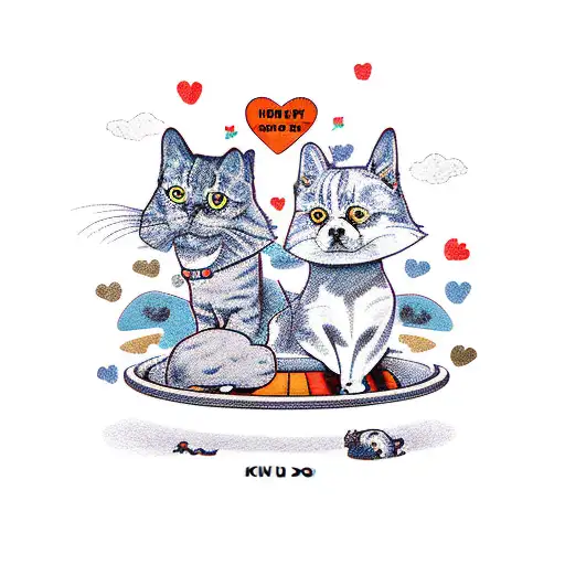 Kevin Dodo Dog Cat Family Kids Love Story Old Time