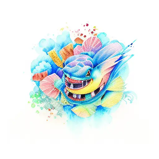 Water Color Ohana Style Undervwater