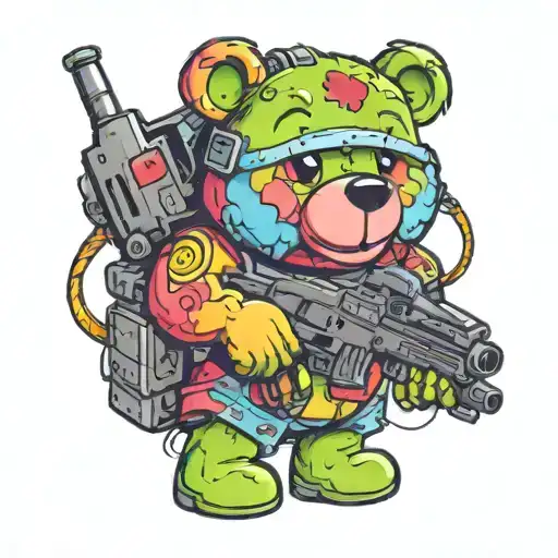Carebear With A Machine Gun Morphing