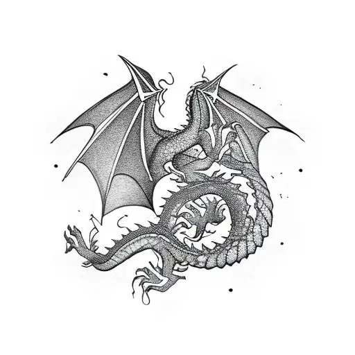 Dragon Wrapped Around An Arm