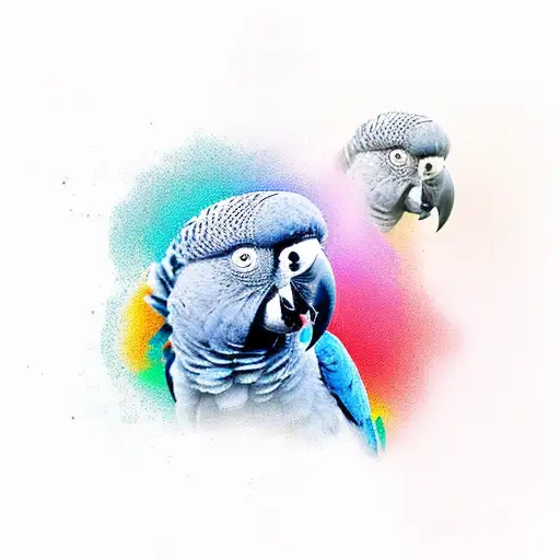 Grey African Parrot