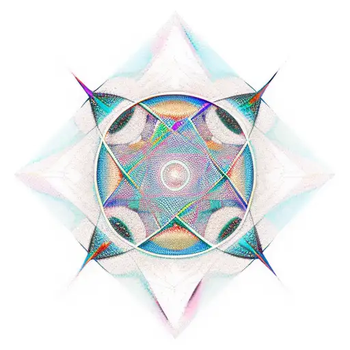 Abstract Geometric Design Representing The Journey Of Rebuilding A Broken Family