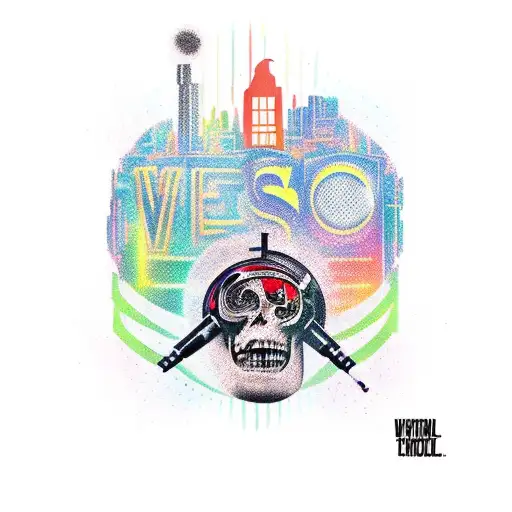 A New-school Design Featuring A Mashup Of Iconic Music And Movie References