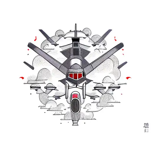Aircraft With Samurai