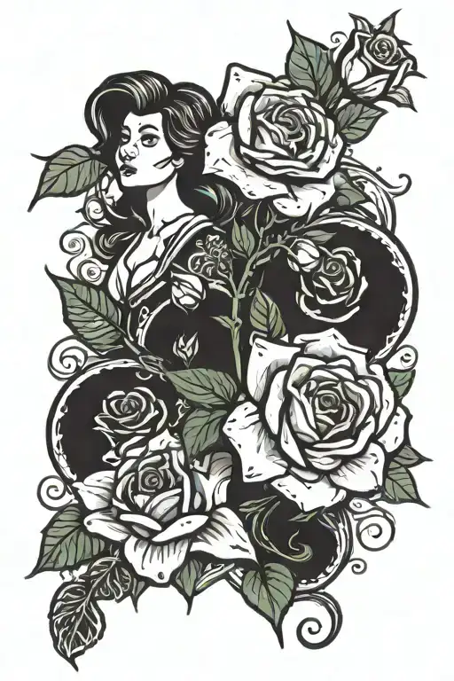 Lilly And Rose Growing Inside