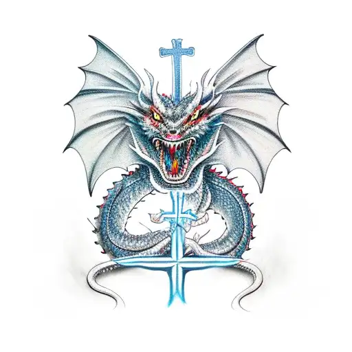 Dragon With Christcross