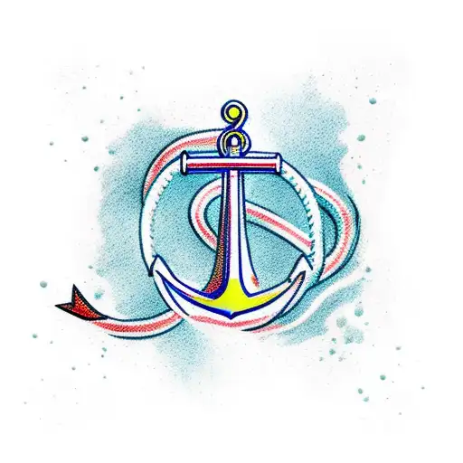 Anchor Pulling Swimmer Down