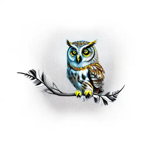 Owl With Feather Bracelet