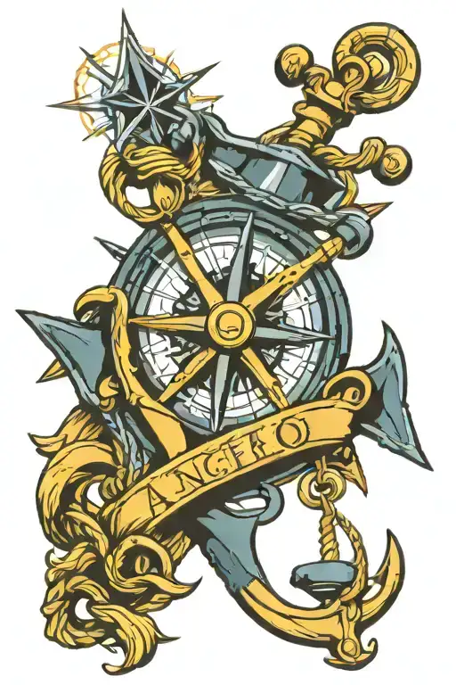 Anchor Compass Intertwined