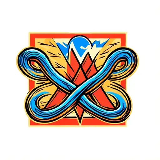 Maine Arizona Alberta Intertwined Infinity Symbols