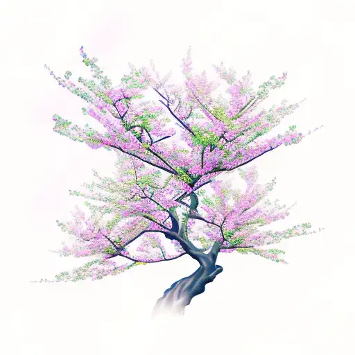 Phoenix With Cherry Blossoms