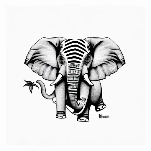 Elephant With The Name Renee In It