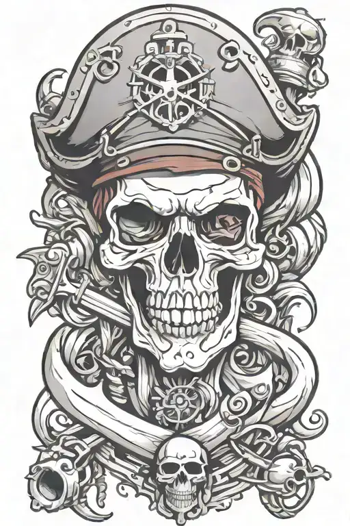 Nautical Skull Pirate