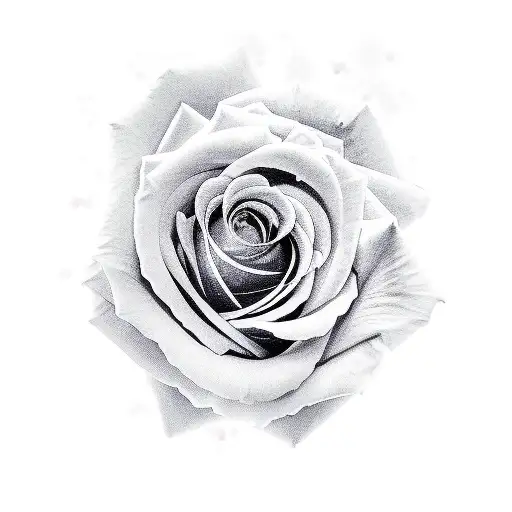 Rose Half-bloomed Half-dead