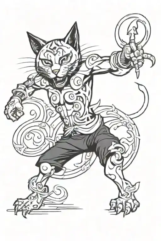 Combine Capoeira Elements With A New-school Black Cat And Domra Design