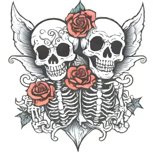 Two Headed Baby Skeleton