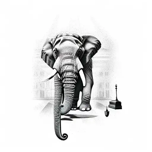 Elephant And Clock