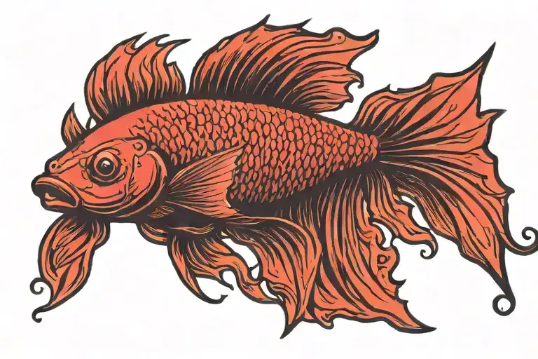 Betta Fish Red