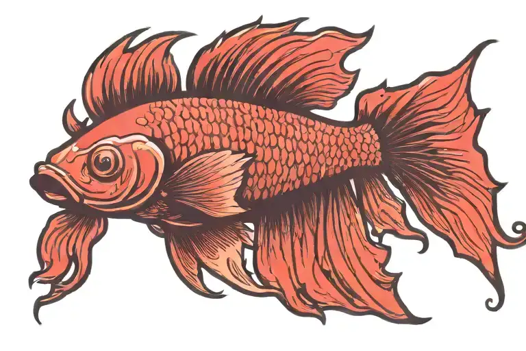 Betta Fish Red