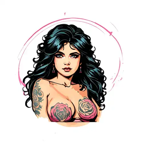 Nipple Tattoo Of A Woman With Her Breast As The Nipple