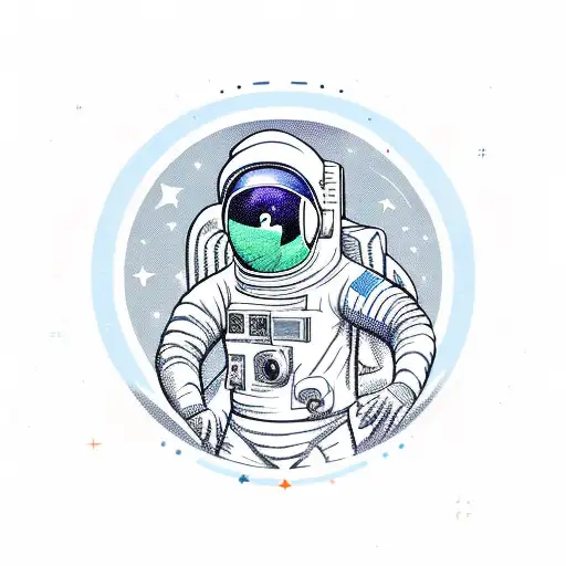 Astronaut Sitting On Moon Next To Boombox