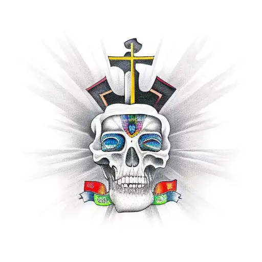 New School Arm Chicano With Shade Around About Theology