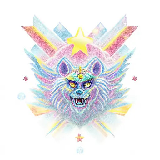 Trixilion On The Background Of The Starry Sk