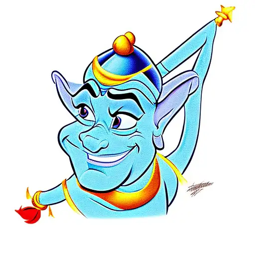 The Genie From Disney Aladdin The Cartoon