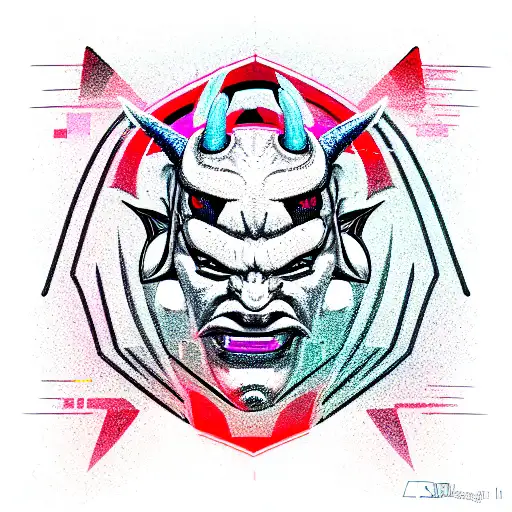 Cyberpunk Oni Mask