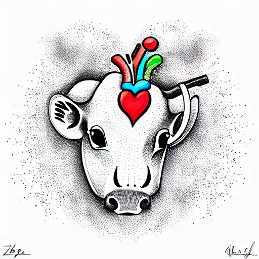 A Cow Eats A Human Heart