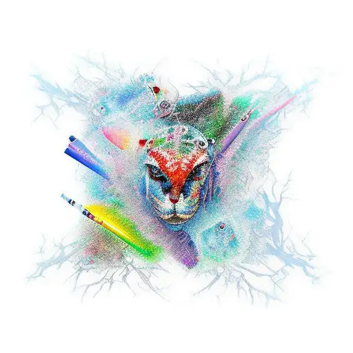 Glass Mural Breaking 3D