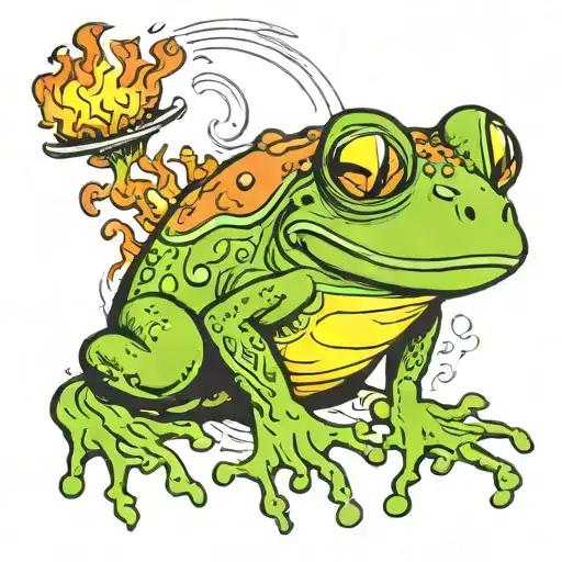Frog Watching The World Burn