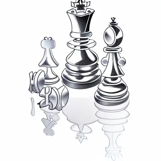 Cards And Chess Pieces