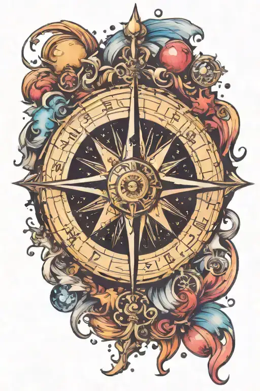 Galaxy Compass Surrounded