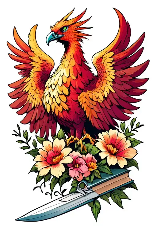 Phoenix Books Astrology Dagger Flowers Three