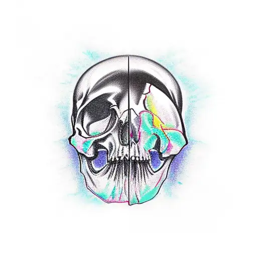 Cracked Skull Missing Jawbone