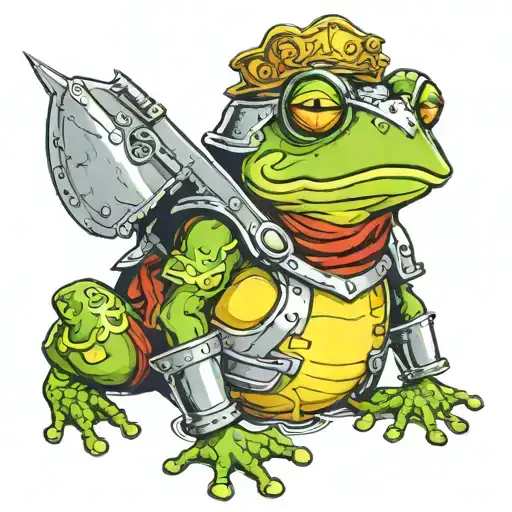 Frog In Suit Of Armor
