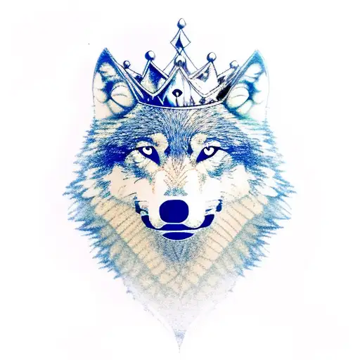 Wolf With A King's Crown