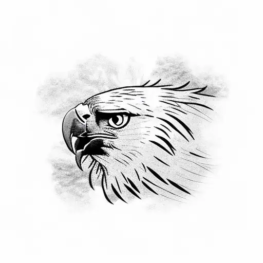 Angry Golden Eagle Flying Downward