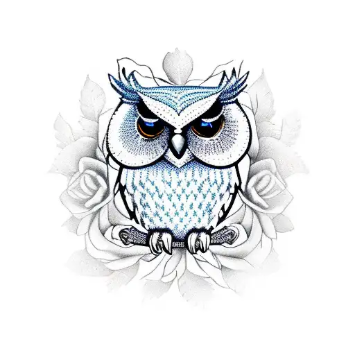 An Owl With A Fleur-de-lis