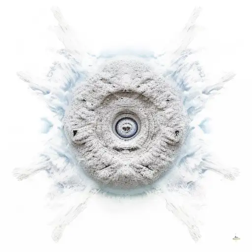 Beach Blending Into Space