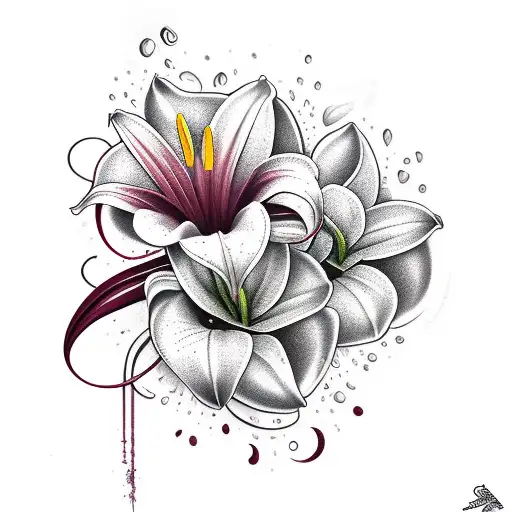 Maroon Lily And Symbolism For The Name Joy