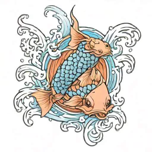 Koi Fish Turning Into Dragon Coming Out Of A Waterfall Half Sleeve