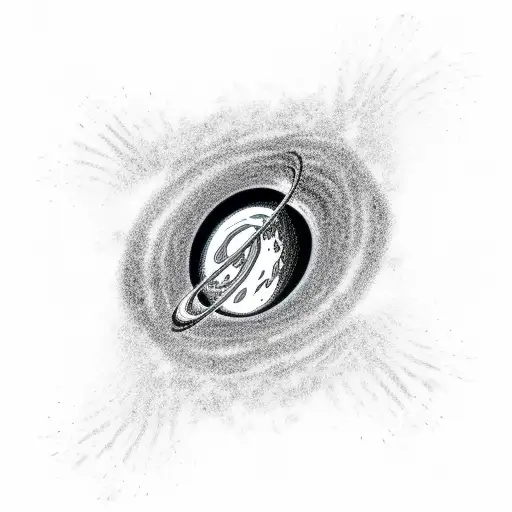 An Astronaut Getting Sucked Into A Black Hole