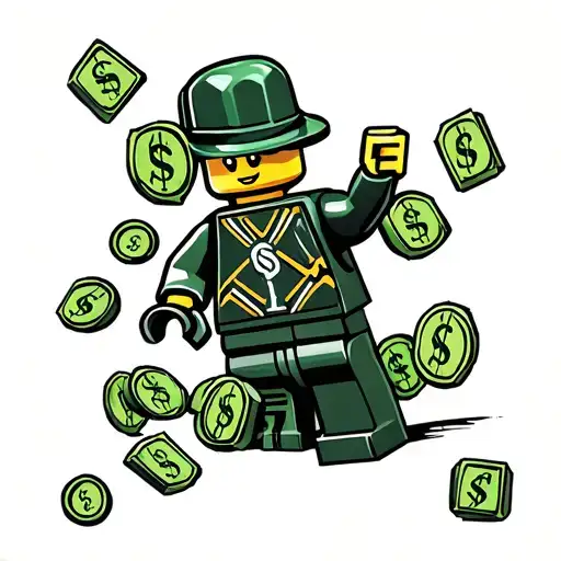 Lego With Money Symbol Merging