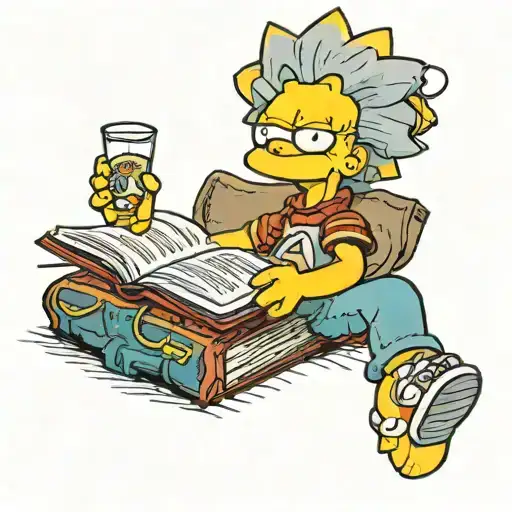 Lisa Simpson With A Book