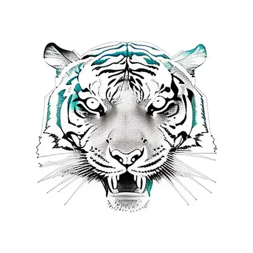 Incorporate Circuit Board Patterns Into A Tiger Design
